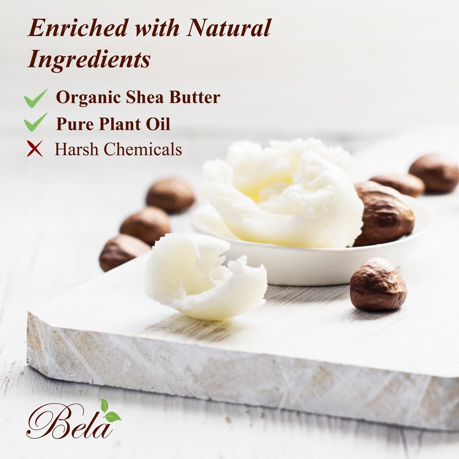 BELA Triple Milled Soap Variety Pack 6 Bars 3.3 OZ Each Organic Shea Butter