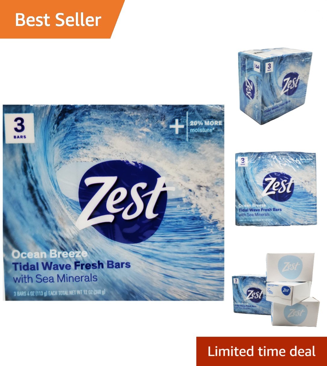 Luxurious Ocean Breeze Soap – 3 Bars, Perfect for Daily Use and Gifting