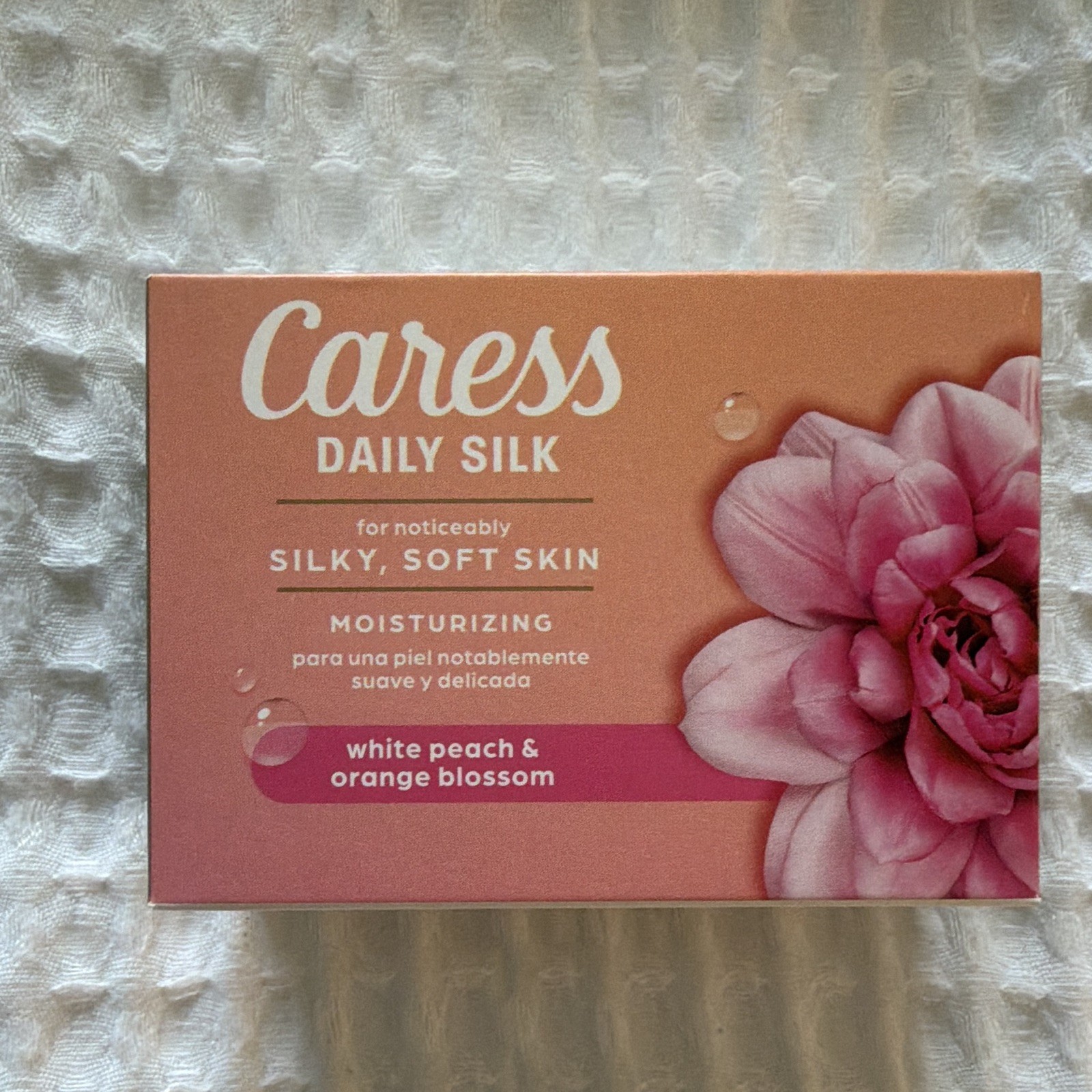 Caress Daily Silk Moisturizing Body Bar Soap White Peach & Orange Blossom 3.75 …
