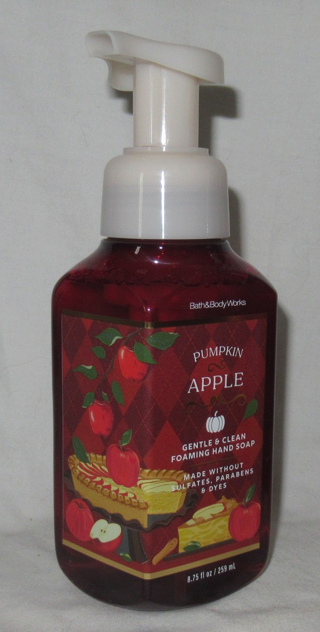 Bath & Body Works Gentle & Clean Foaming Hand Soap Set Lot of 2 PUMPKIN APPLE