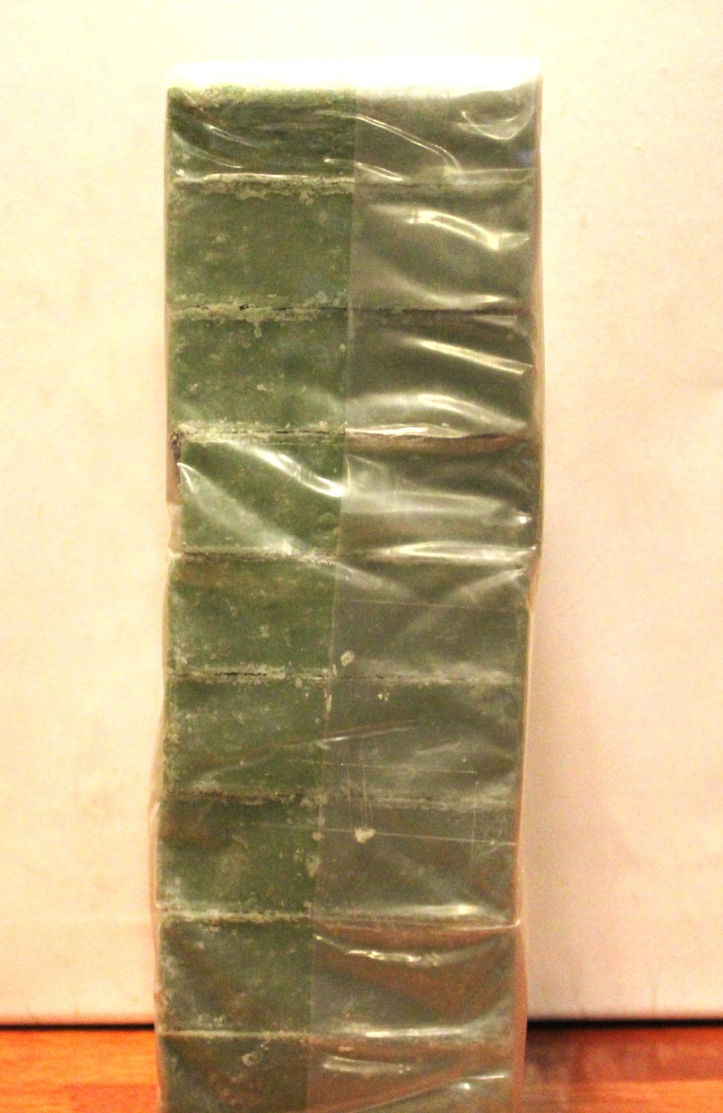 Green Tea Verbena Cold Processed handmade soap loaf, 9 precut bars