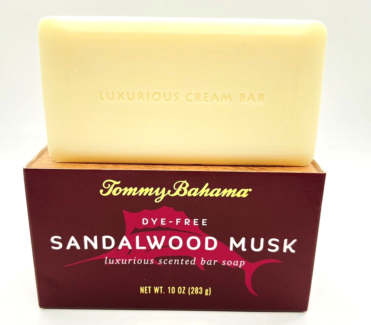 Tommy Bahama Sandalwood Musk Scented Bath Soap Bar for Men 9 oz Made in USA Gift