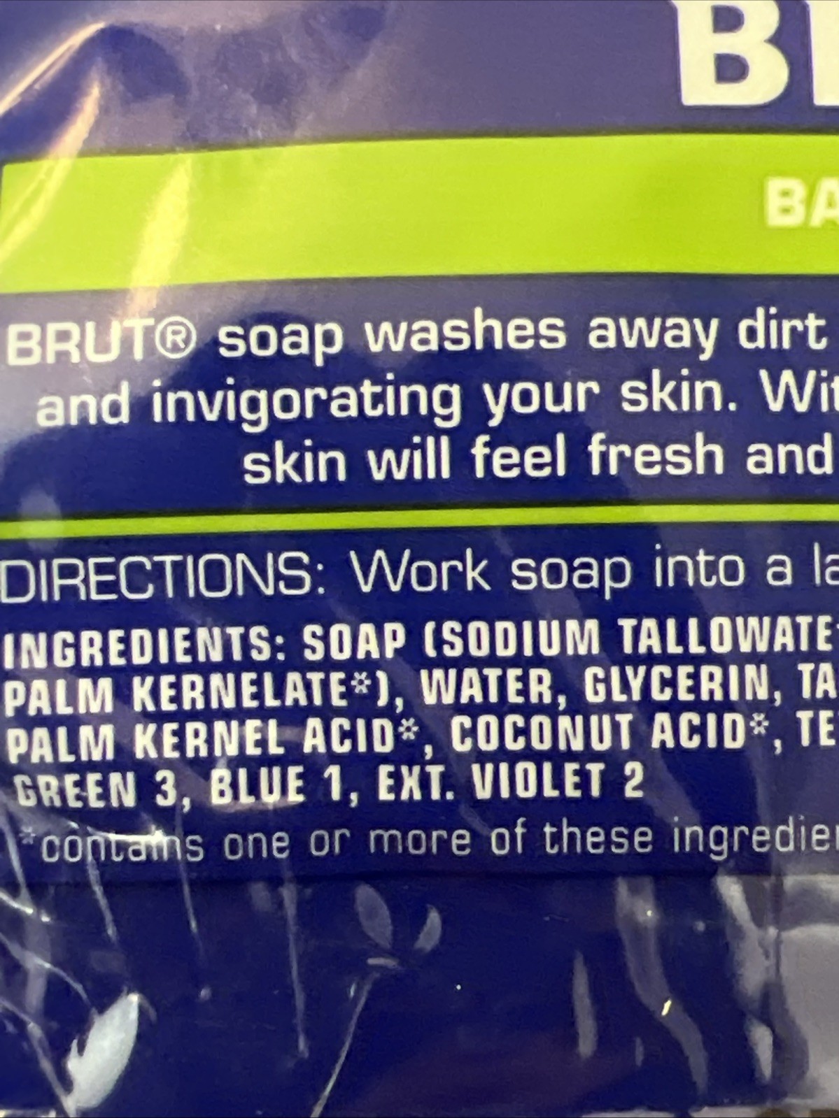 Brut Revolution Fragrance 2 Pack Bar Soap 3.5 oz Each 7 Oz Total NOS 2006 VTG