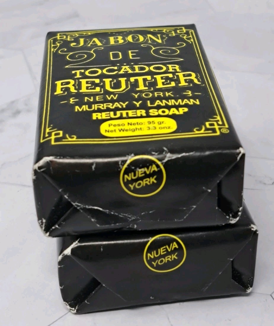 Jabon De Tocador Reuter NY Murray Lanman Soap Bars – 2 – 3.3 Oz Bars