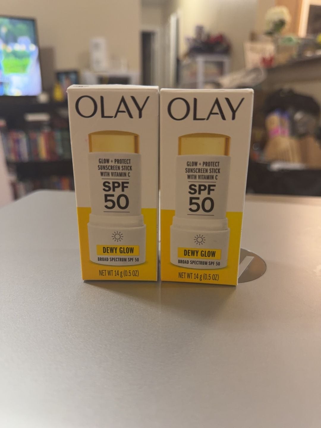 Olay Glow + Protect Sunscreen Stick with Vitamin C SPF 50 0.5 oz (Set of 2)