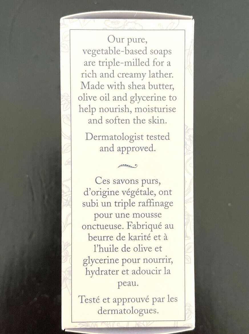 Crabtree & Evelyn Nantucket Briar Scented Bath Soap Set of 3 Bars 3.5 oz 100g Ea