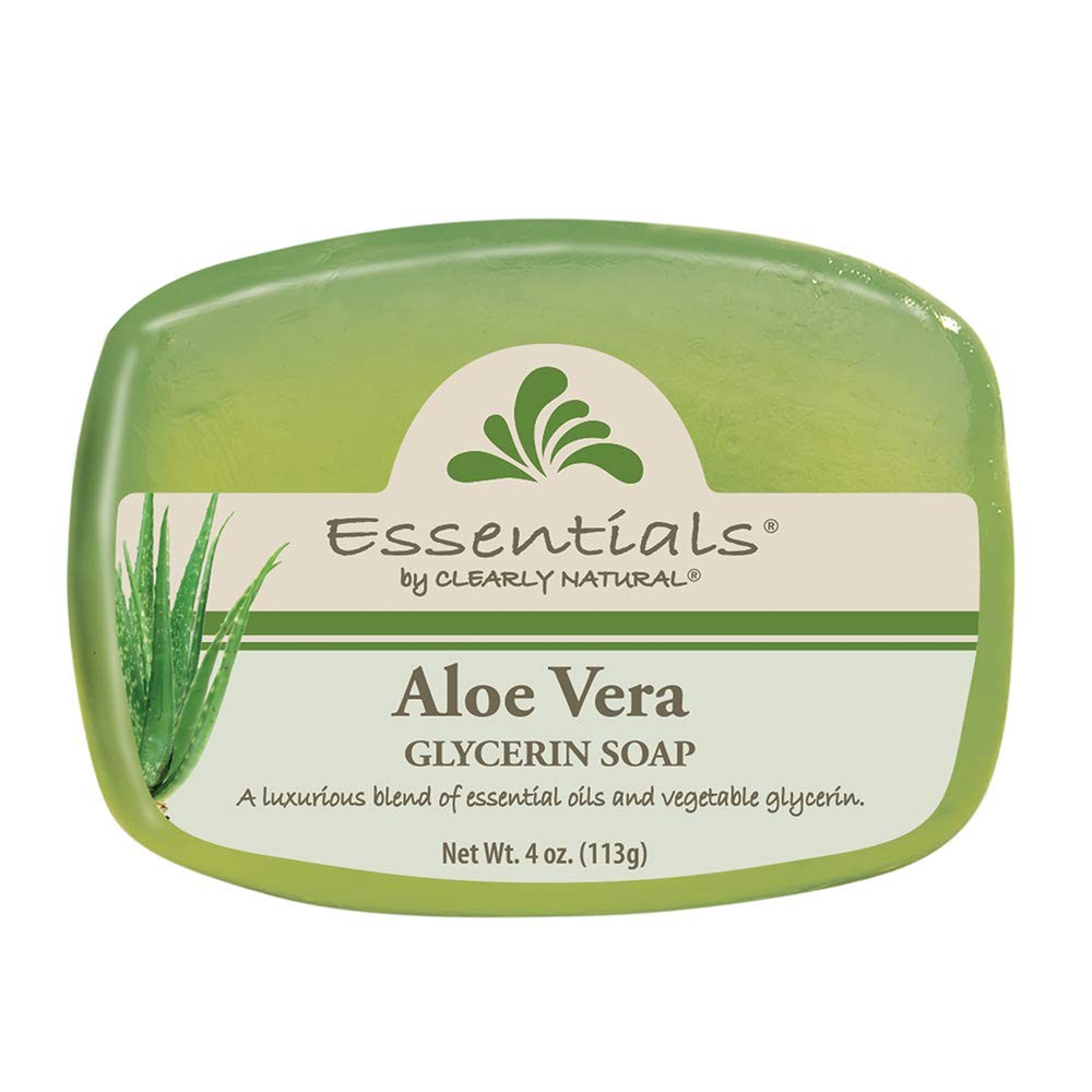 Aloe Vera Glycerin Bar Soap, 4 Ounce, 12-Pack for Hydrated Skin