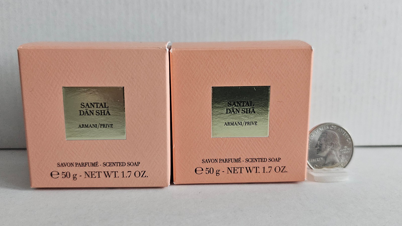 Armani Privé SANTAL DAN SHA scented Luxury Mini Soap – TWO PIECES 1.7Oz/50g/ea.