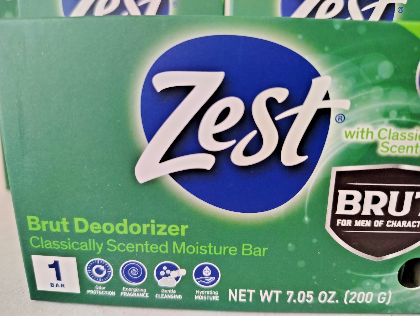 Zest Soap W/ Classic BRUT Scent, 7.05oz, BB 3/29, Lot of 5