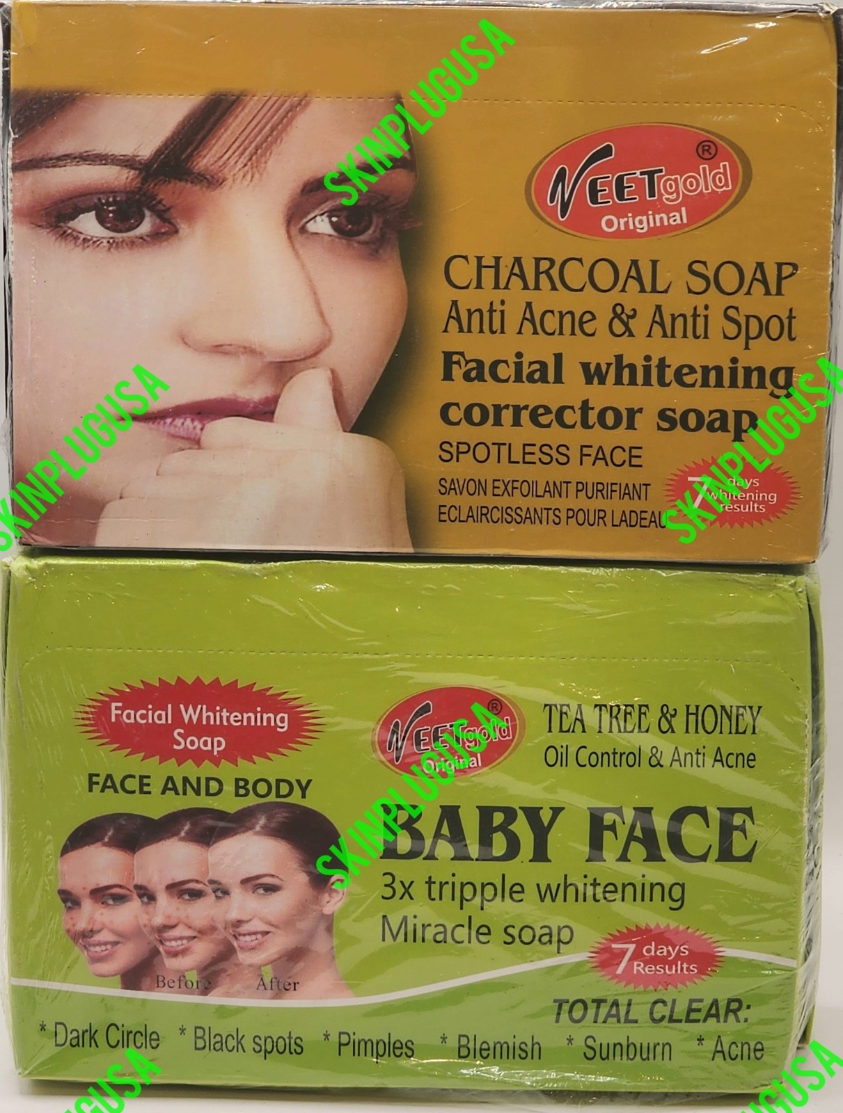 Veet Gold Tea Tree Oil Control Anti Acne Babyface Face Body Soap