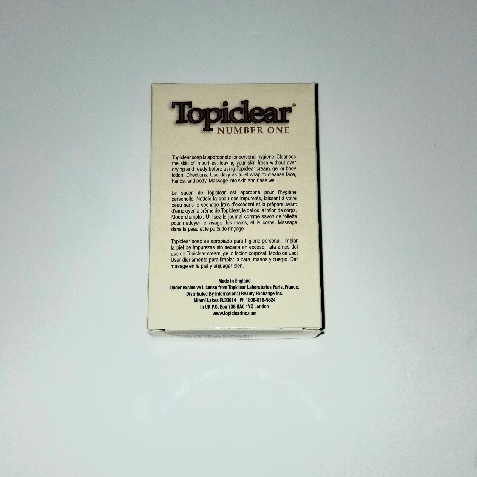 Topiclear Number One Soap 3.0 oz Size Select 3Pack 6Pack 12Pack