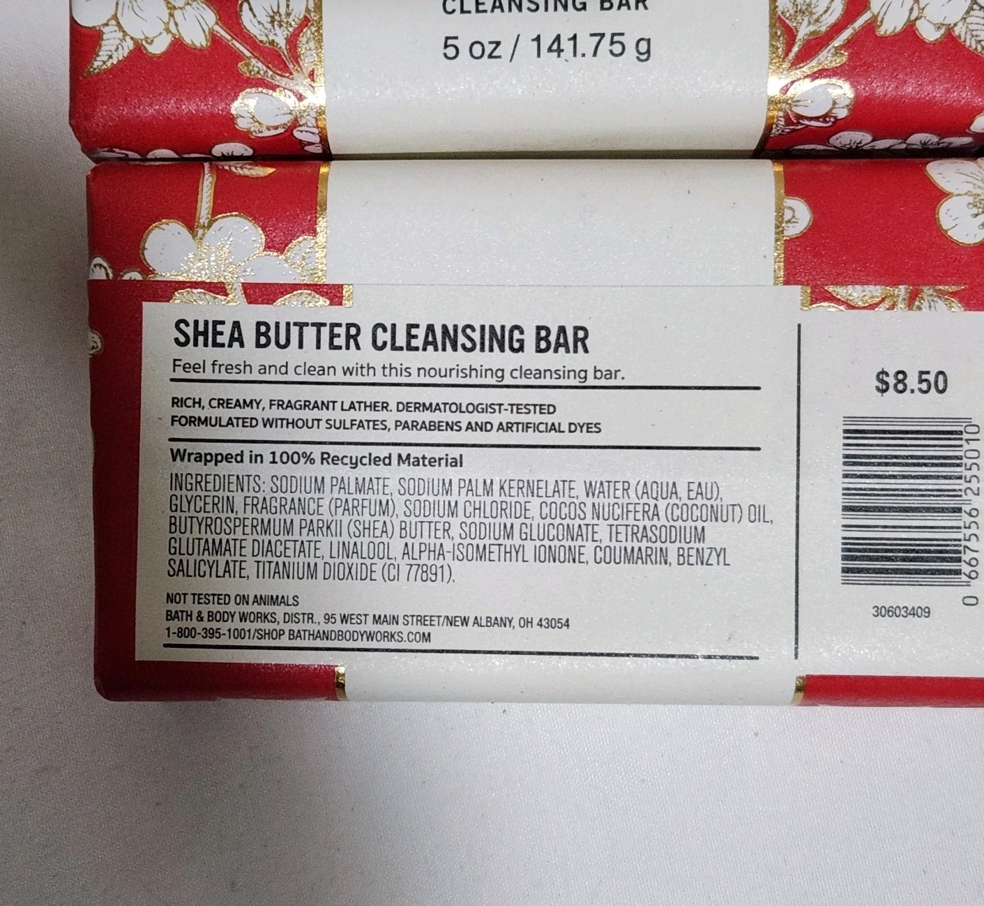 Japanese Cherry Blossom Bath & Works Shea Cleansing Bar Soap NEW Lot Of 10 Bars