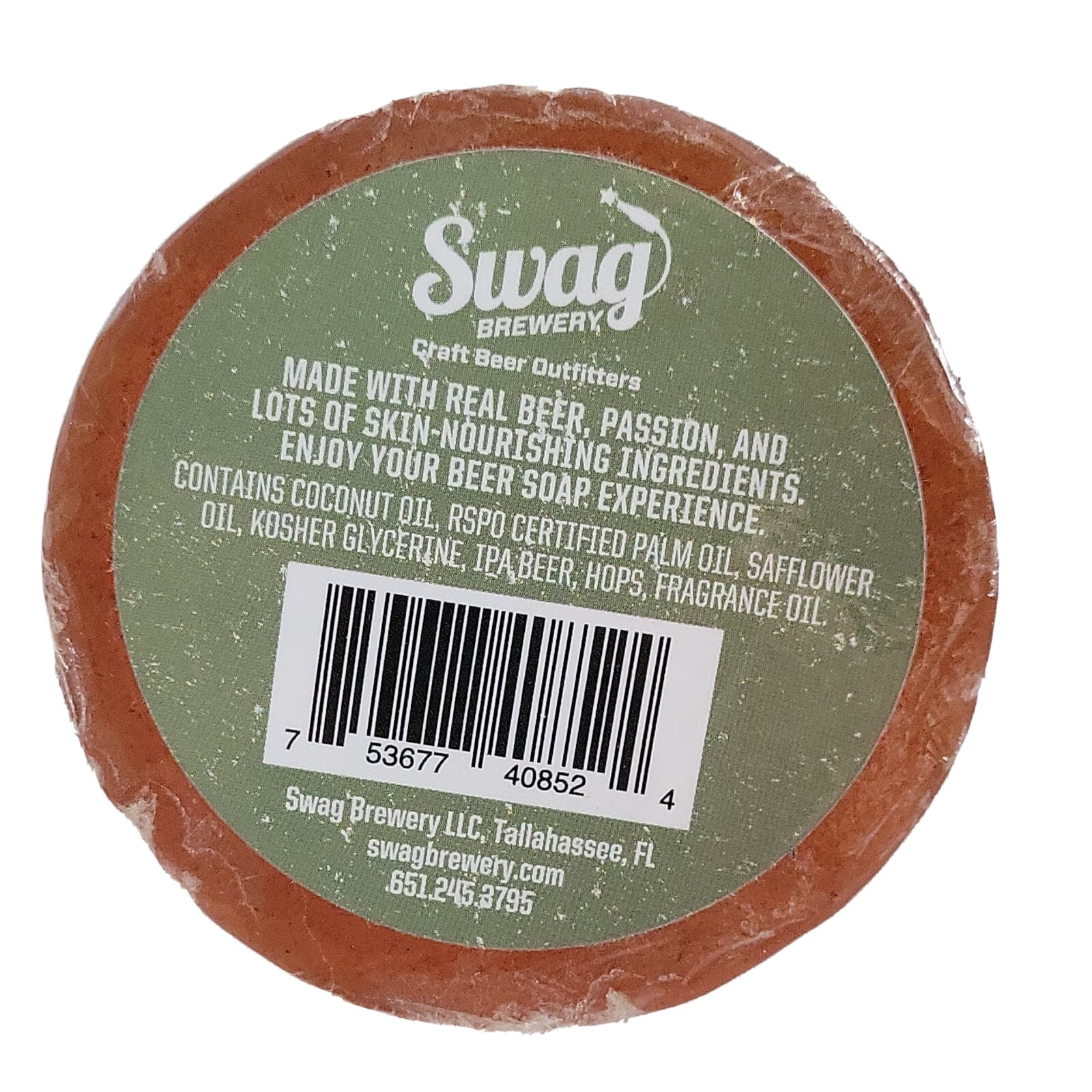 Swag Brewery IPA Beer Soap Ground Hops Natural Skin Nourishing