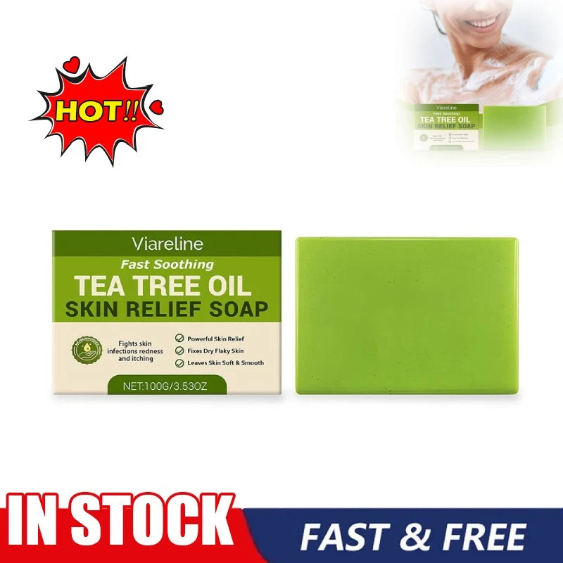 Relief Soap Bar, Loravey Tea Tree Oil Soap,Natural Soaps for Healthy Skin
