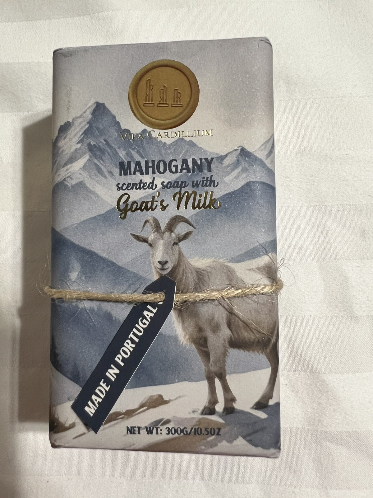Vila Cardillium~Mahogany Scented Goat’s Milk Bar Soap Made In Portugal 10.5 Oz