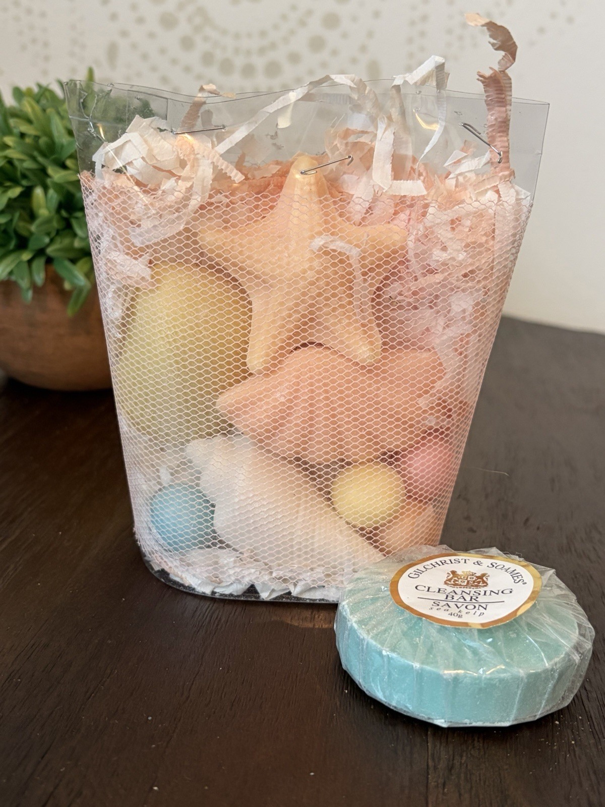 Gilchrist & Soames Sea Kelp Cleansing Bar Soap Gift Set Seashell Starfish New
