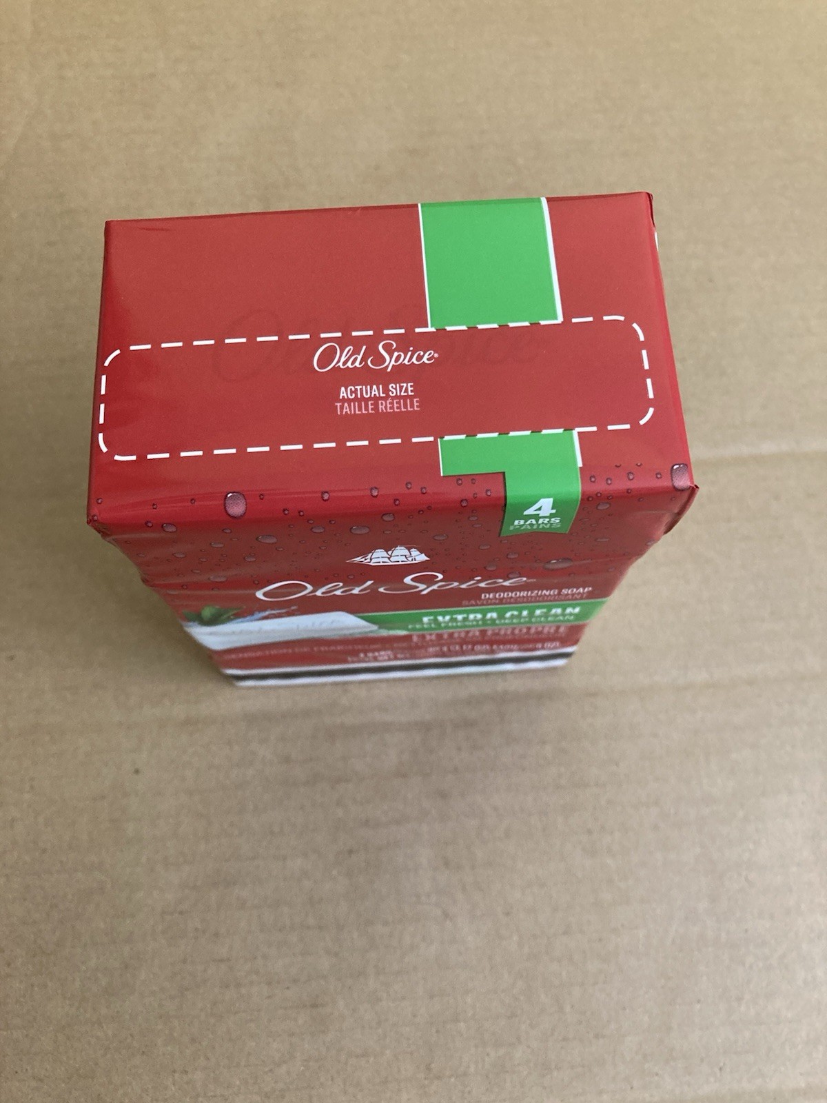 Old Spice Extra Clean Deodorizing Deodorant Soap for Men, 4 Bars, 12.6 oz Total