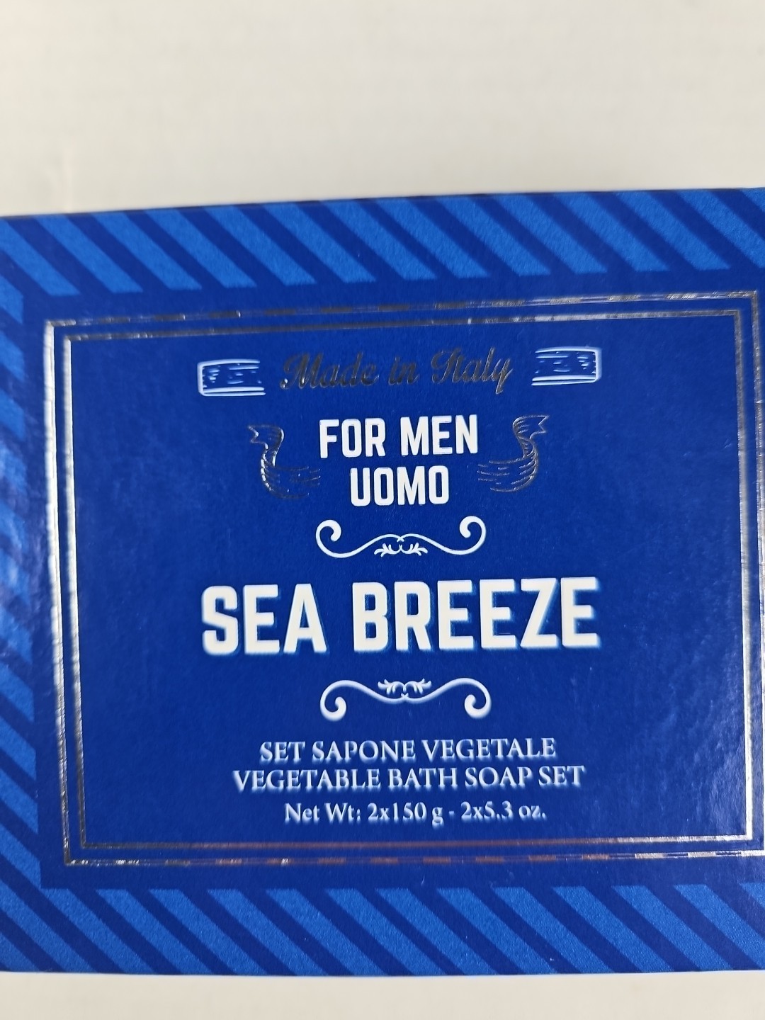 2-Pack Saponificio ~ Sea Breeze Bath Soap Set 2 Bars 5.3 oz Each (B)