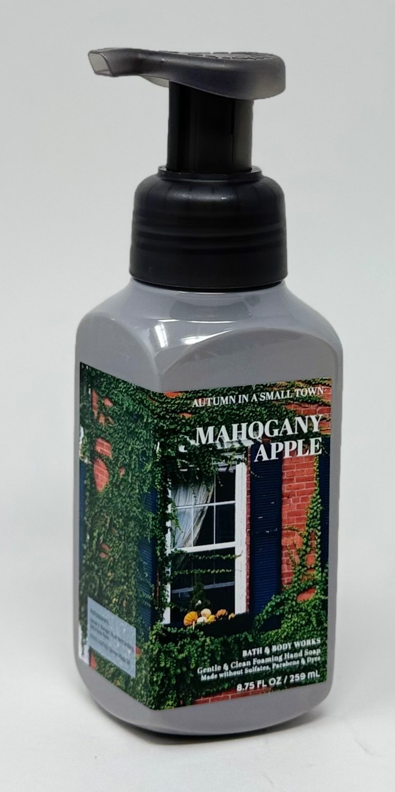 1 NEW BATH & BODY WORKS MAHOGANY APPLE GENTLE CLEAN FOAMING HAND SOAP WASH PUMP