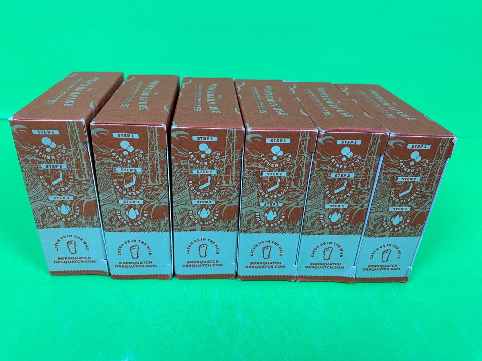 L@@K NEW 6 BARS DR SQUATCH LIMITED EDITION DRUNK’N PUMPKIN SOAP DRUNKIN SPICE