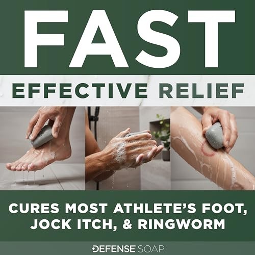 Medicated Antifungal Bar Soap for Jock Itch, Ringworm, Athlete’s Foot & Skin Fun