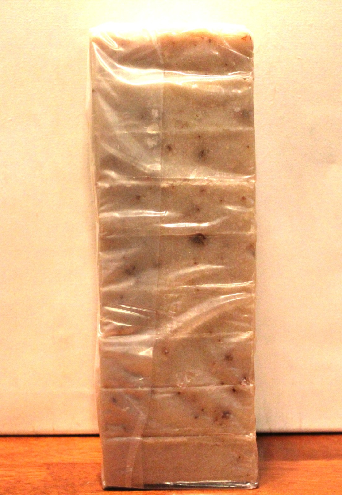 Oatmeal Mlk and Honey Cold Processed handmade soap loaf, 9 precut bars