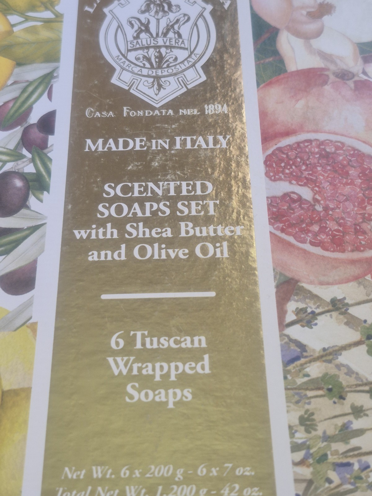 La Florentina Bar Soap Set Shea butter Olive Oil Natural Extract