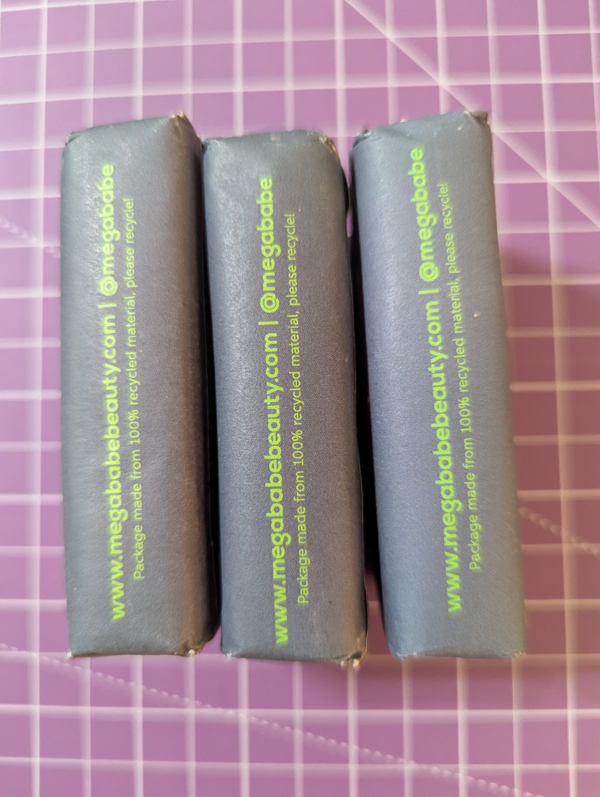 Megababe Space Bar Detoxifying Underarm Bar 3.5 oz ea Lot of 3 Full Size Bars