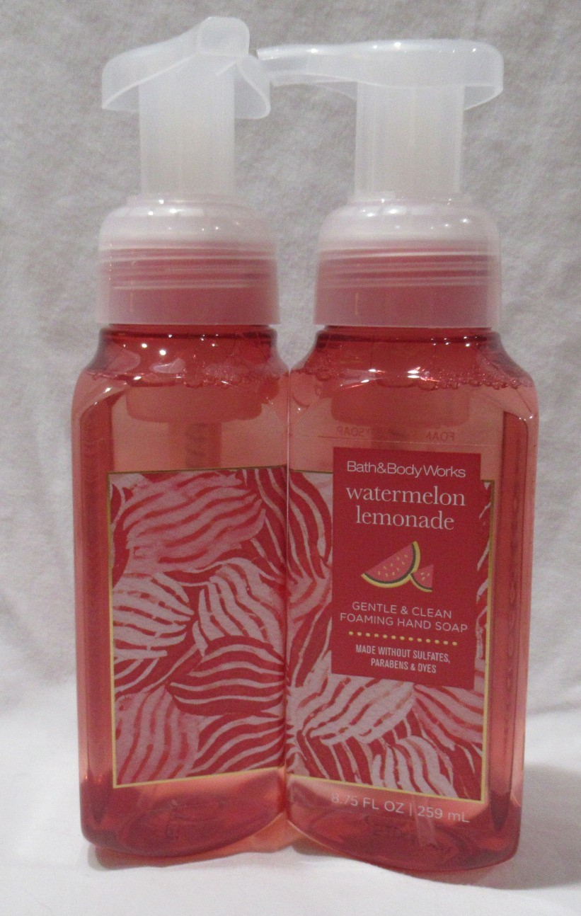 Bath & Body Works Gentle & Clean Foaming Hand Soap Lot of 2 WATERMELON LEMONADE
