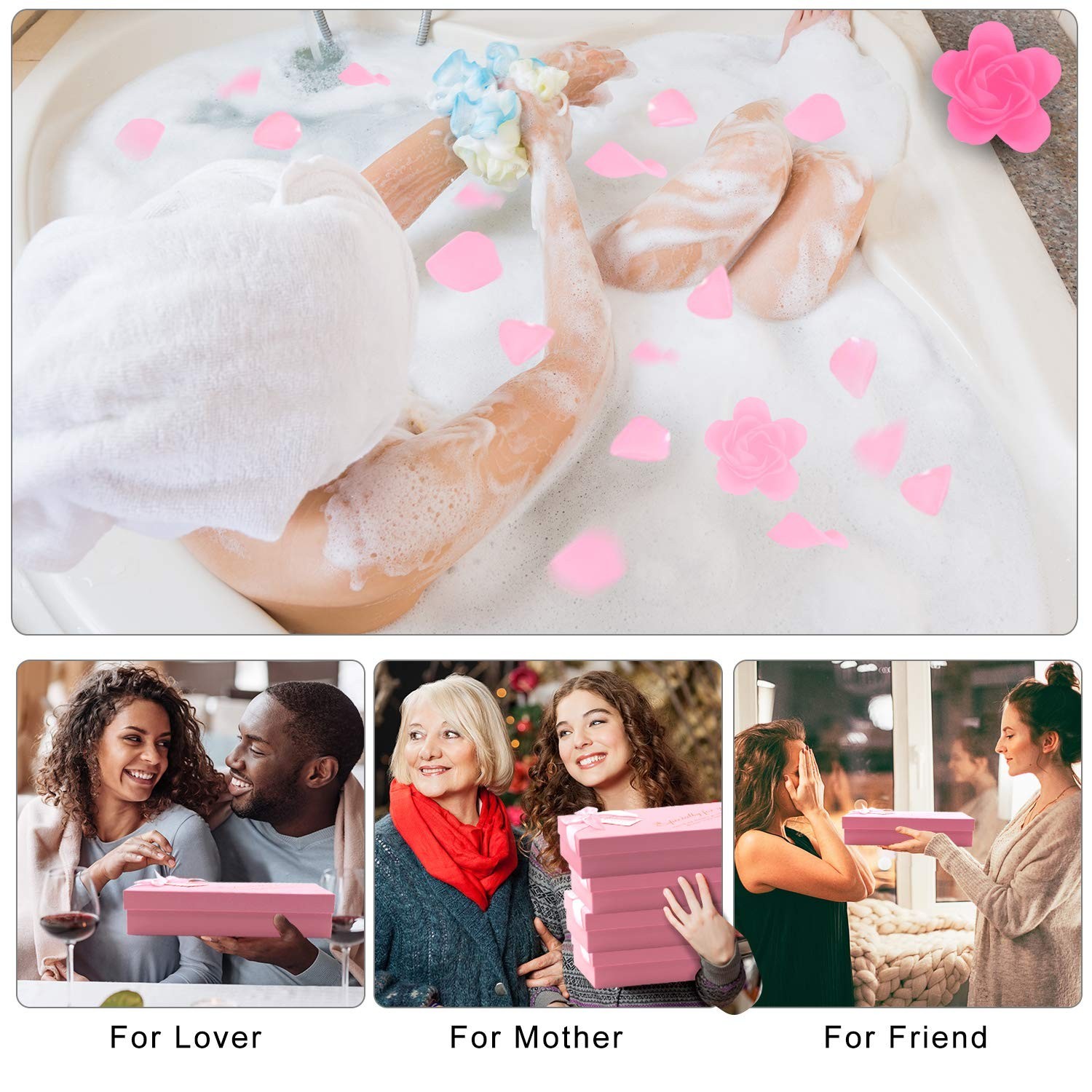 Handmade Floral Scented Bath Soap Rose Petals – Ideal Gift for All Occasions