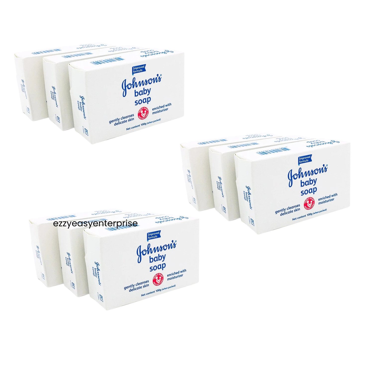 Johnson & Johnson Baby Bar Soap Original or Blossom 75g (9 Bars)