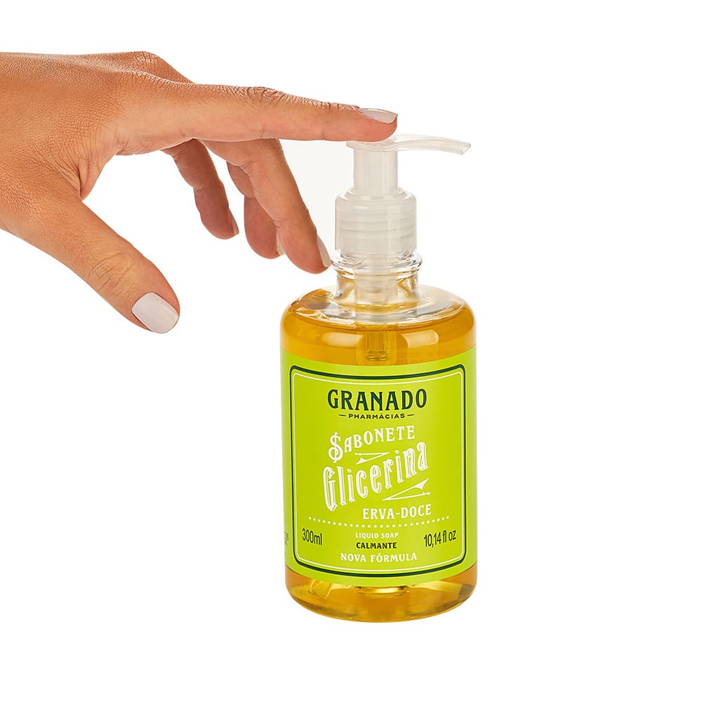 Granado Glicerina Sabonete Liquido Glicerina Erva Doce 300Ml (Liquid Soap 10FlOz