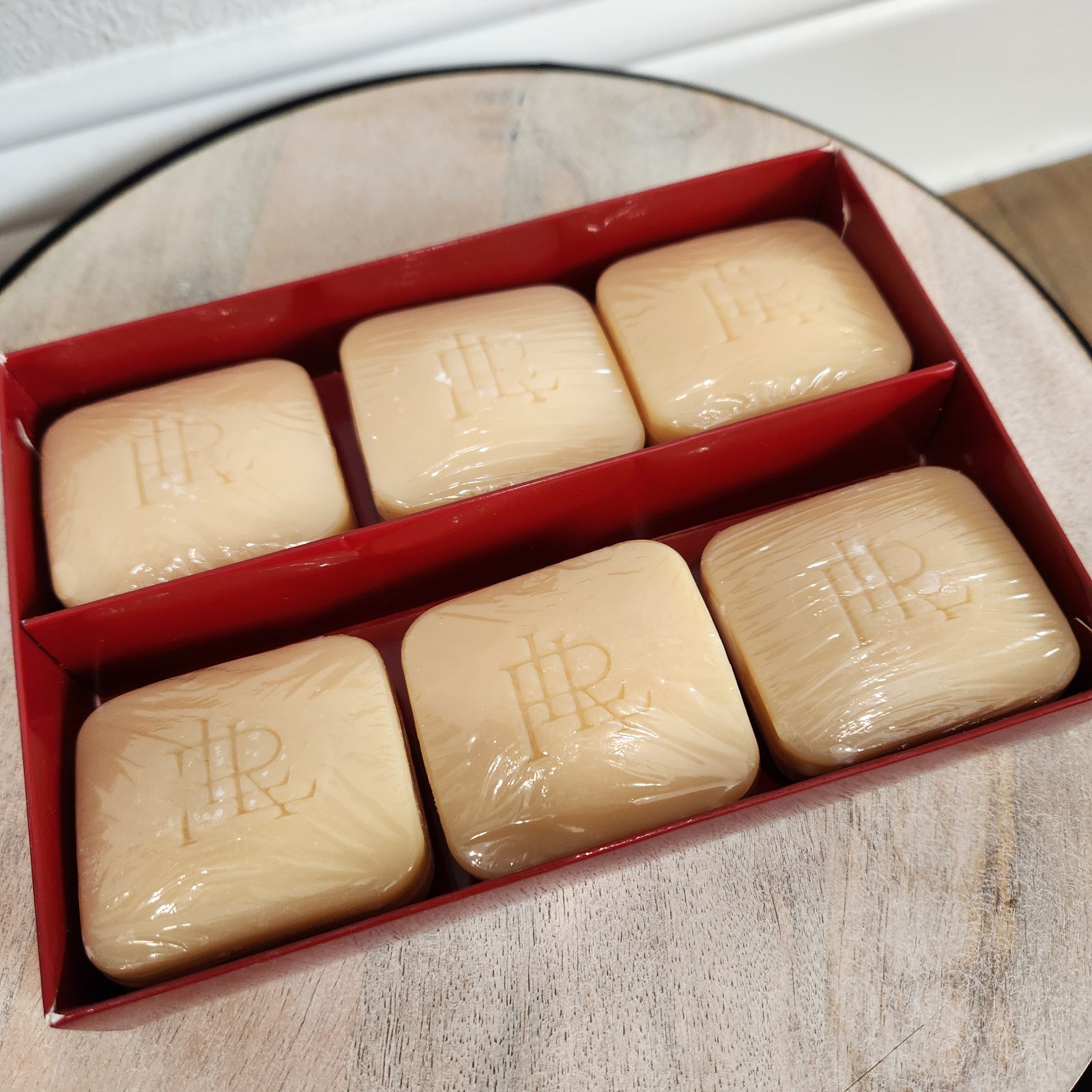NEW In Gift Box Lauren Ralph Lauren SET OF 6 Holiday Spice Scented Luxury Soaps