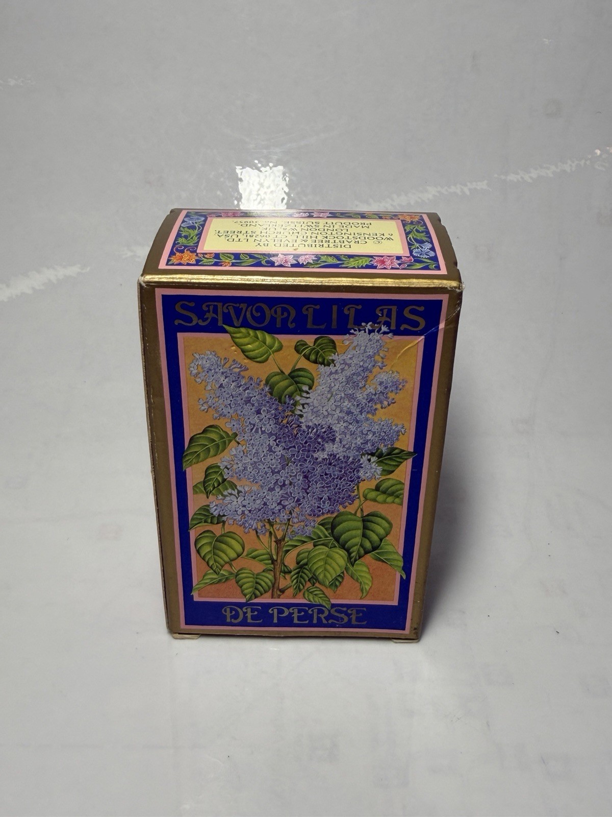NEW Crabtree & Evelyn Savon Persian Lilac Bath Bar Soap 3.5 oz DISCONTINUED VTG