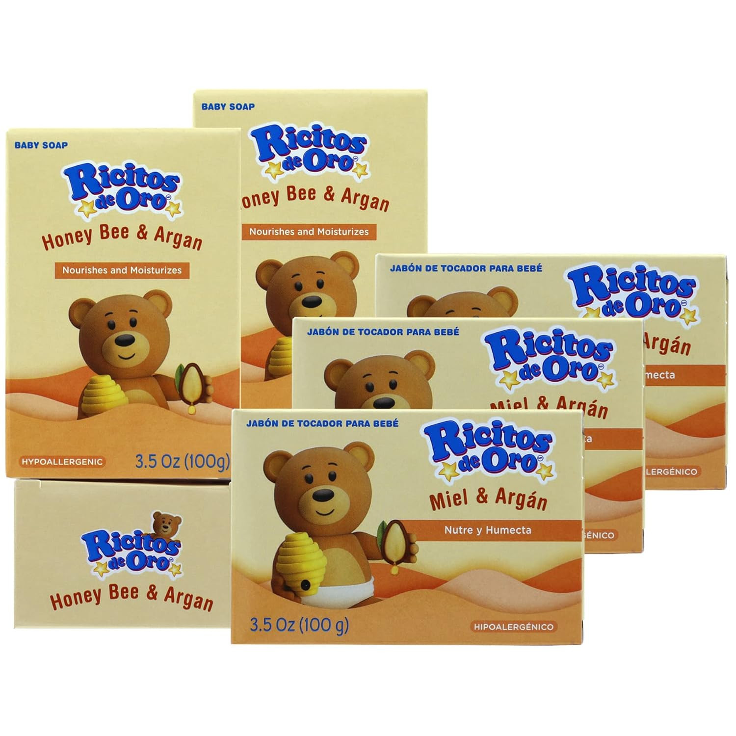 Honey Bee Bar Soap, Hypoallergenic Bar Soap, Assists in Moisturizing Baby’S Skin