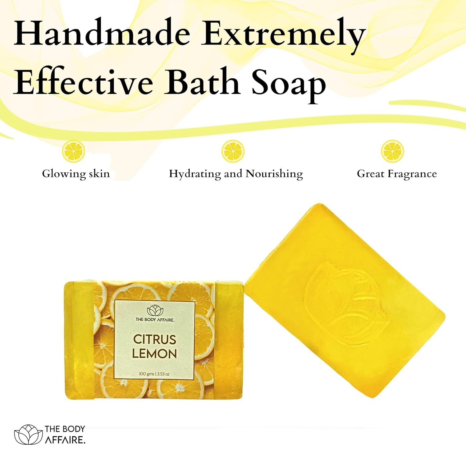 FORGANIK Citrus Lemon Handmade Cold Process Soap by The Body Affaire For Women