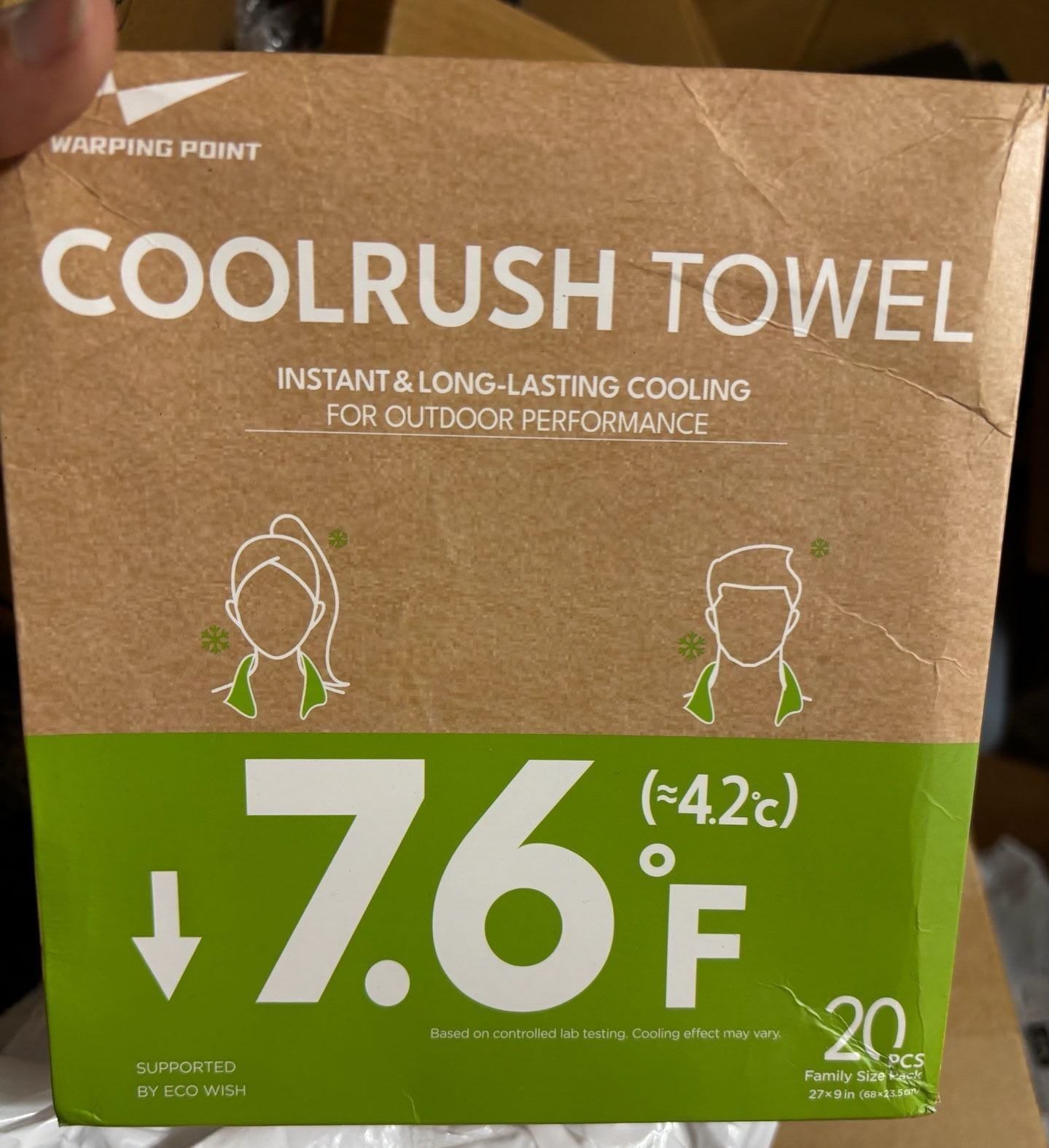 CoolRush Cooling Towel, Cold Neck Wrap for Hot Weather,