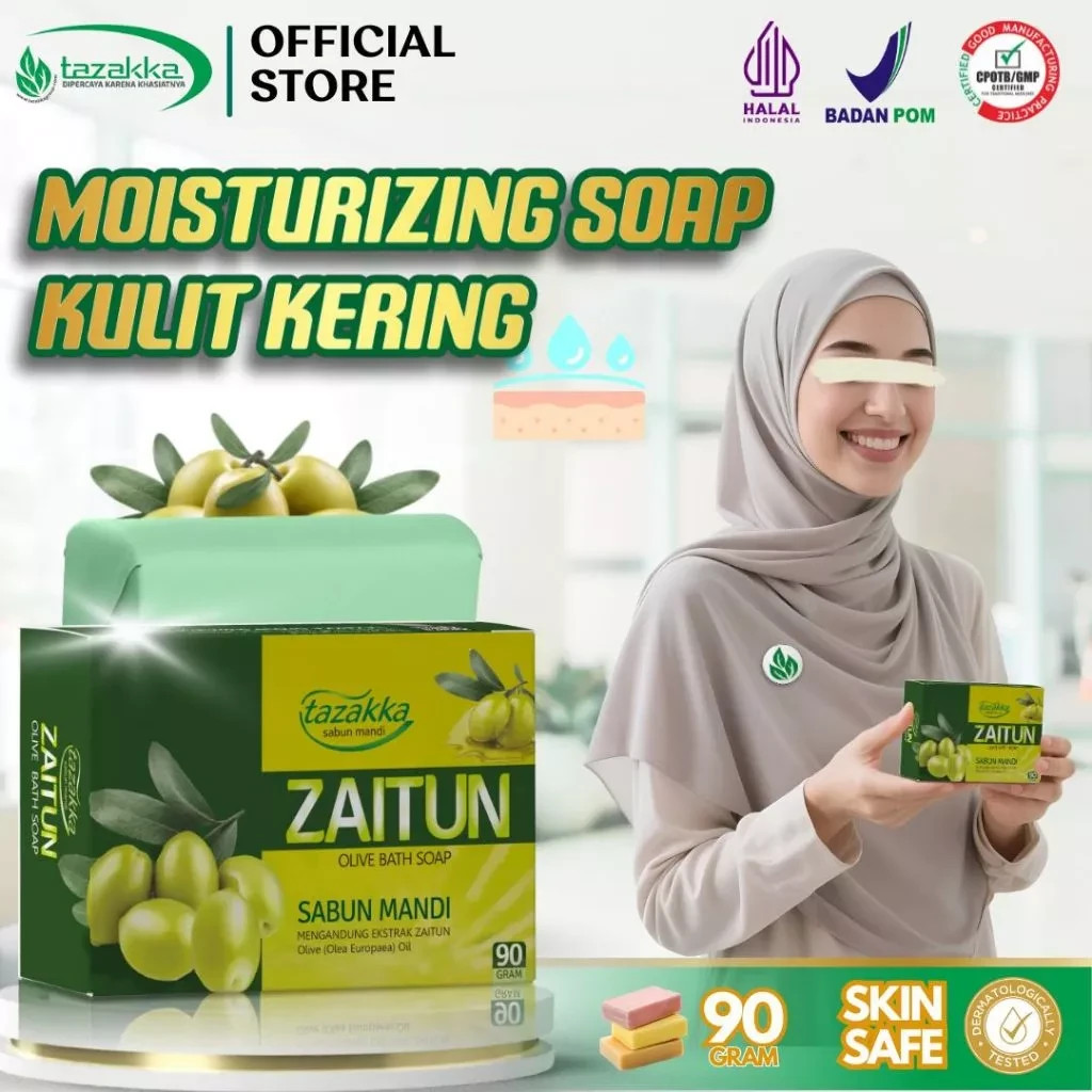 Organic Olive Oil Soap Bar 90g – Dry Sensitive Skin Eczema Pruritus Relief