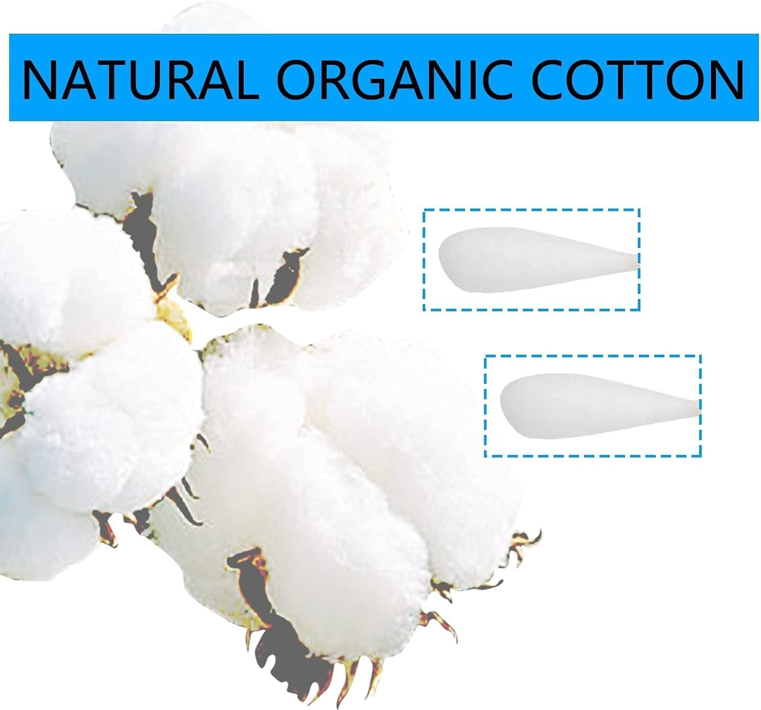 Versatile 6-Inch Cotton Swabs – Perfect for Dogs, Makeup & Various Crafts