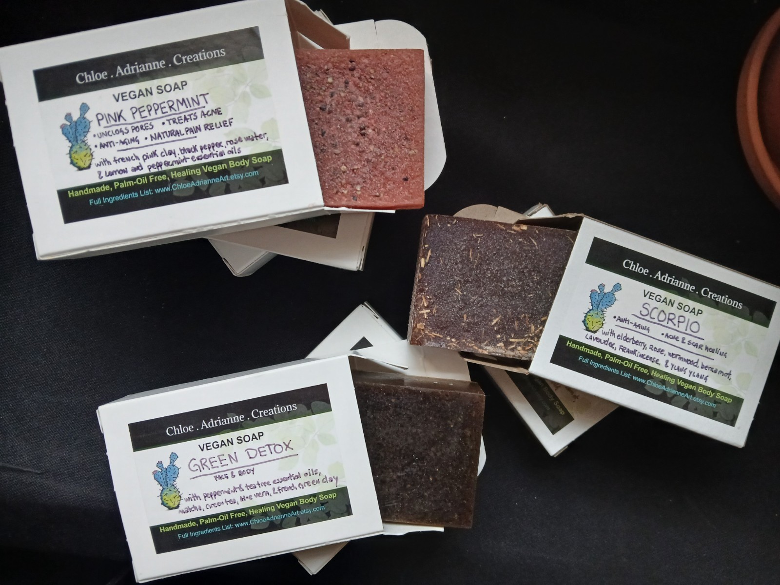 Handmade Artisan Soap Bundle – 7 Natural Bars (Herbs, Clay & Essential Oils)