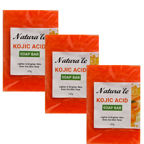 3x Kojic Acid Glutathione Whitening Bleaching Lightening Facial Body Soap 140g