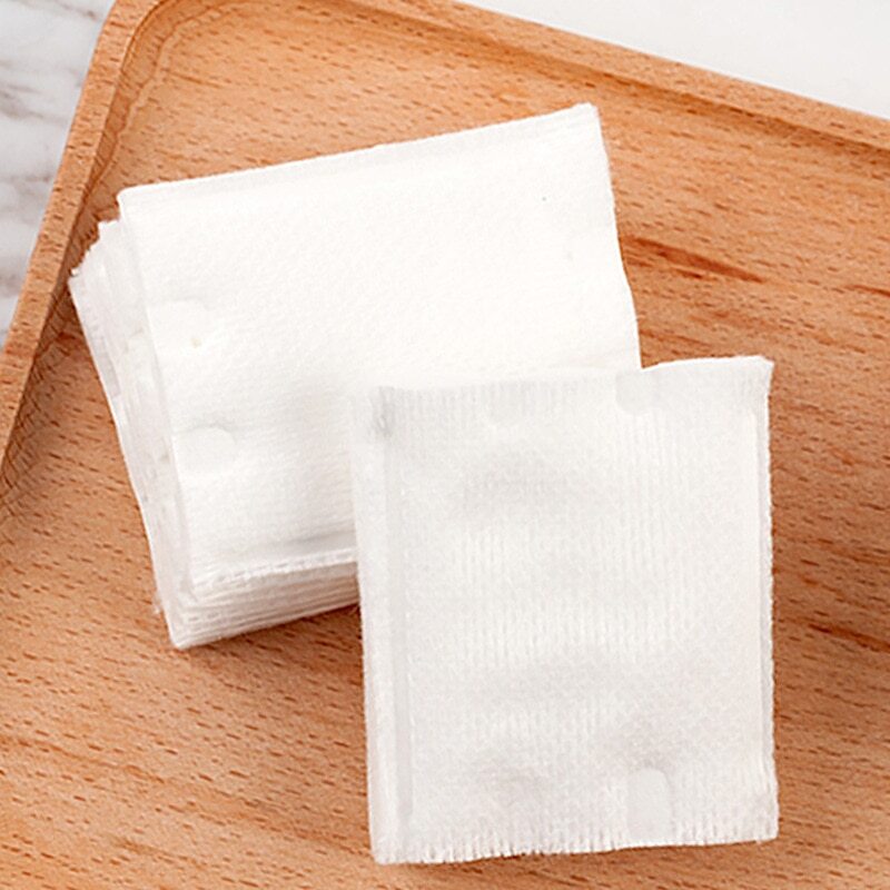 50Pcs/Bag Double-Sided 3 Layer Cotton Pad Disposable Soft Cotton Pad, Make-Up Re