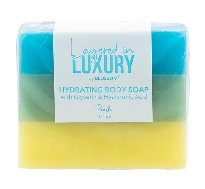 Blossom Layered in Luxury Peach Hydrating Body Soap