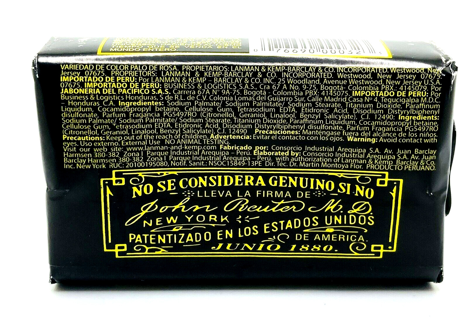 2 Pack Reuter Bath Soap Bars by Murray & Lanman 3.3 oz Each