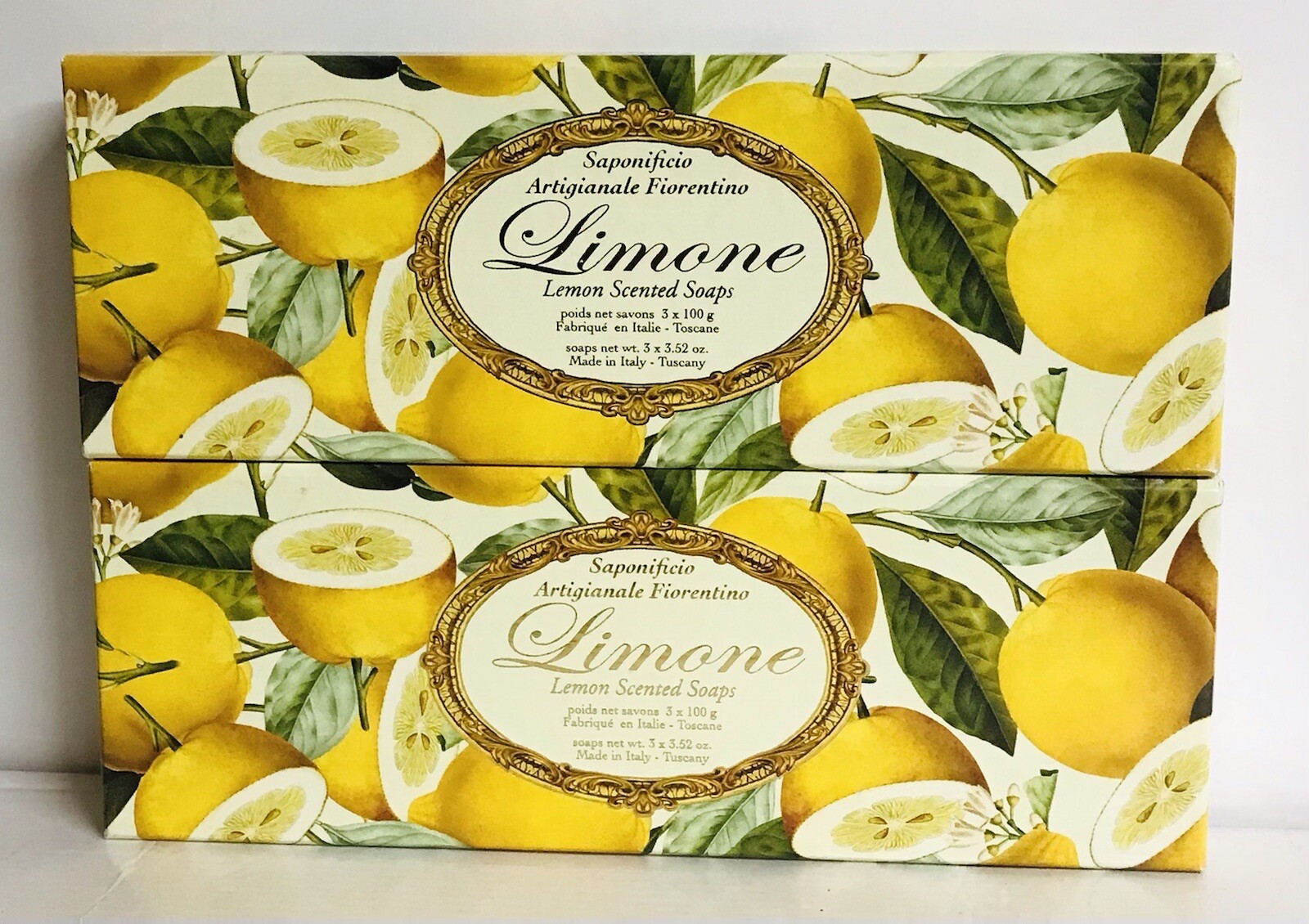2-Pack Saponificio ~ Lemon Bar Soap 6 bars 3.52 oz Each