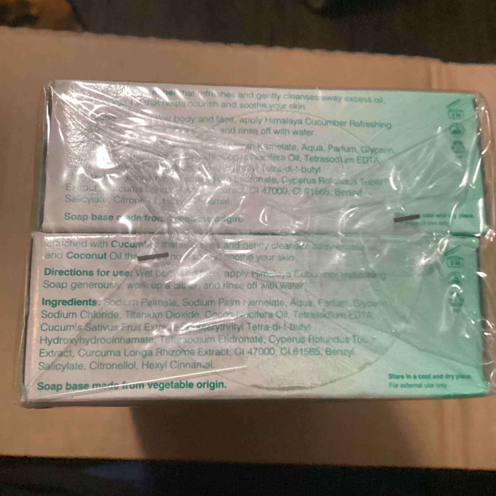 6 Himalaya Cucumber Soaps- 125 g each. Traditional Ayurvedic Skincare Health