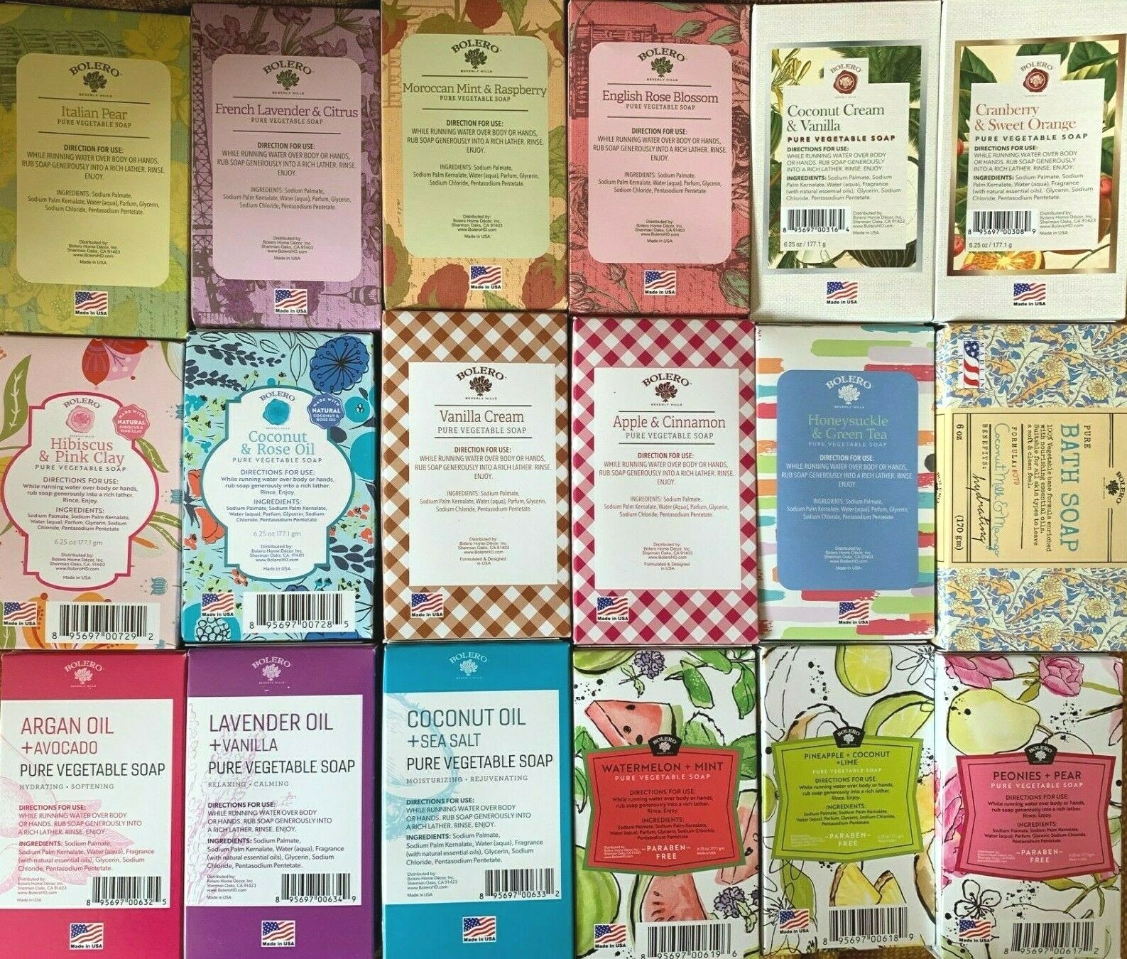 BOLERO***Pure Vegetable Or Plant~Based Soap***yOU chOOsE Scent(s)~~NEW~~SEALED