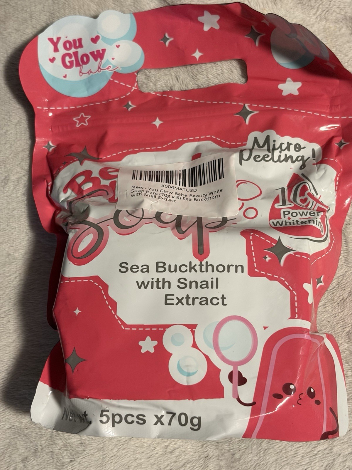 Beauty White Soap by You Glow Babe, 5 Bars x 70g