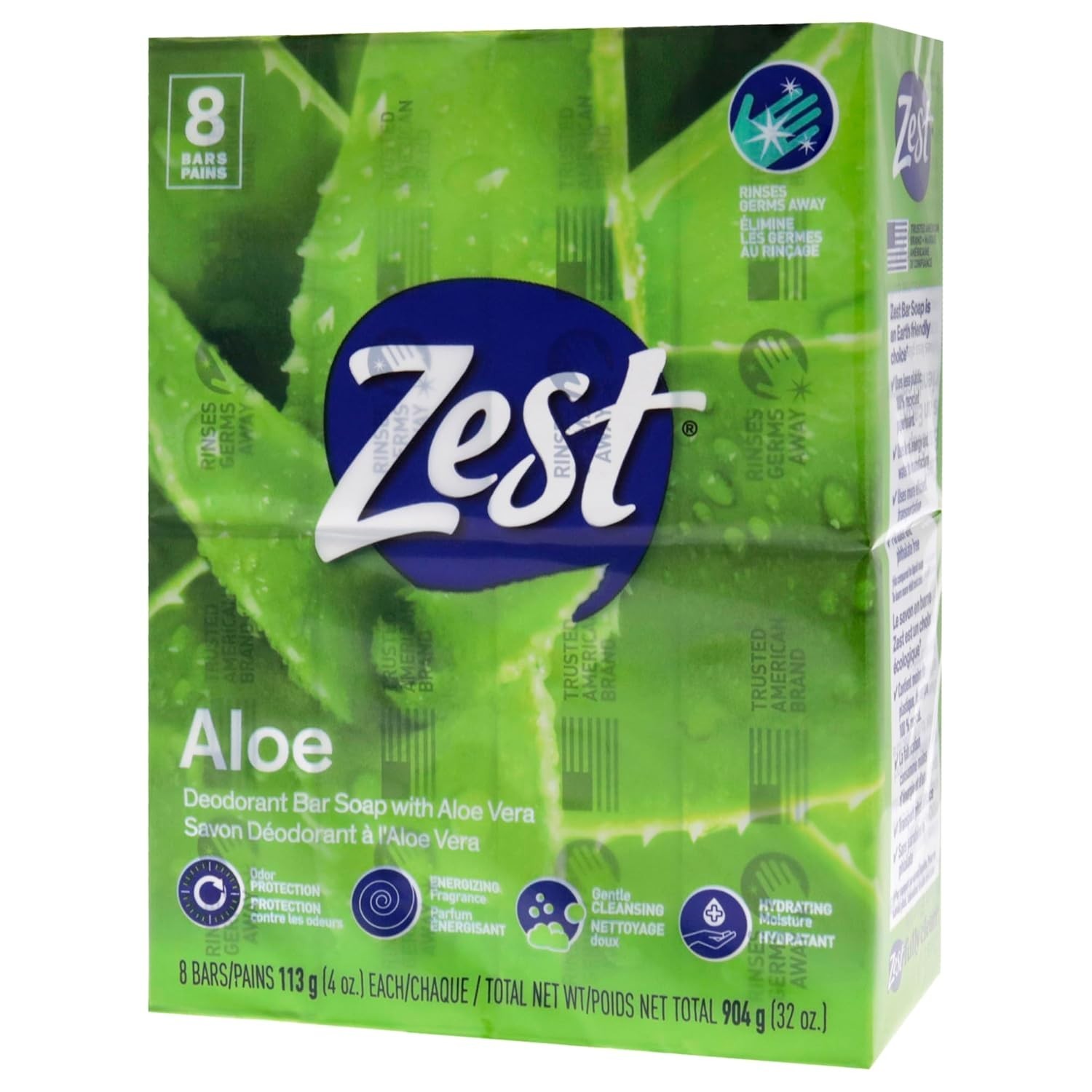 Soothing Fresh Aloe Soap – 8-Pack, 4oz Each for a Refreshing Bath Experience