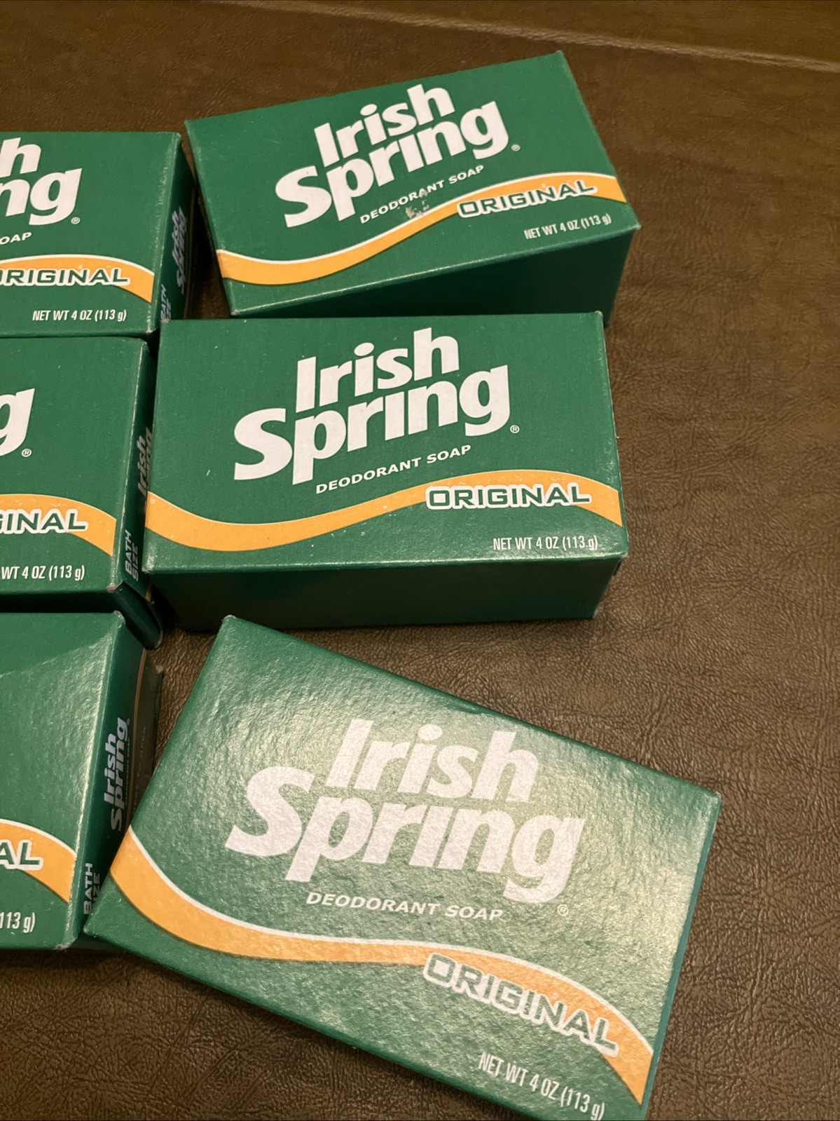 Irish Spring Original Deodorant Bar Soap, No Flax Discontinued, Lot Of 9
